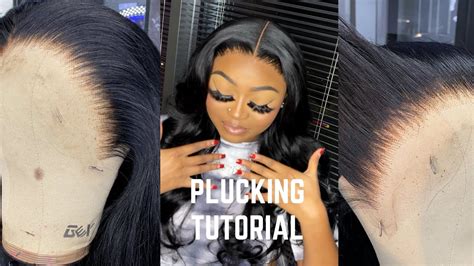 how to pluck a lace frontal|More.